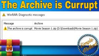 Archive Is Currupt Problem Solution | WinRAR Archive is Corrupted Error Fix | Step-by-Step Solution