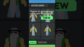 How to get uncle pete avatar from roblox break in 2 roblox shorts