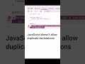 JavaScript Identifier Already Declared? 🔥 Fix This Interview Trap! |#shorts  #coding #javascript