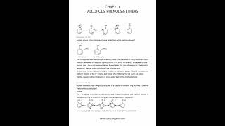Alcohols-phenols and ethers exercise solution; lewis acids; electrophilic substitution reaction;