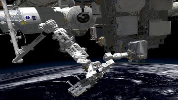 Animation of Dextre demonstrating fluid transfer technologies - Robotic Refueling Mission 3