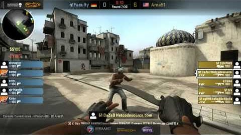 n!faculty vs. Area51 | ESWC 3rd place | de_dust2 Map 1