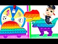 POP IT Dinosaur and Car | Little Cop Adventures | Dolly and Friends 3D | Animation for Children