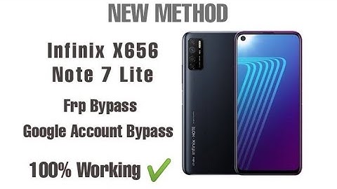 NEW METHOD : Infinix X656 Note 7 lite Frp Bypass Android 10 | Google Account Bypass Unlock