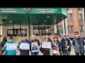 Акция протеста инвалидов против коррупции. Алматы. 1.11.2021. / БАСЕ