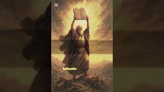 #biblestories Exodus 20:1-17 - The giving of the Ten Commandments by God to Moses.