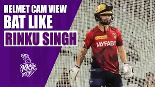 How does it feel to finish like Rinku Singh? 🤔💥| Helmet Cam view | KKR