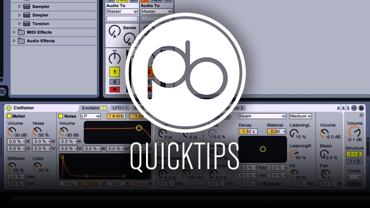 Ableton Live Sound Design Quick Tip: Using Collision for Ambient ...