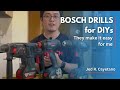 Bosch drills for diys