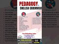 Best English Grammar and Professional Pedagogy Book For FPSC Exams