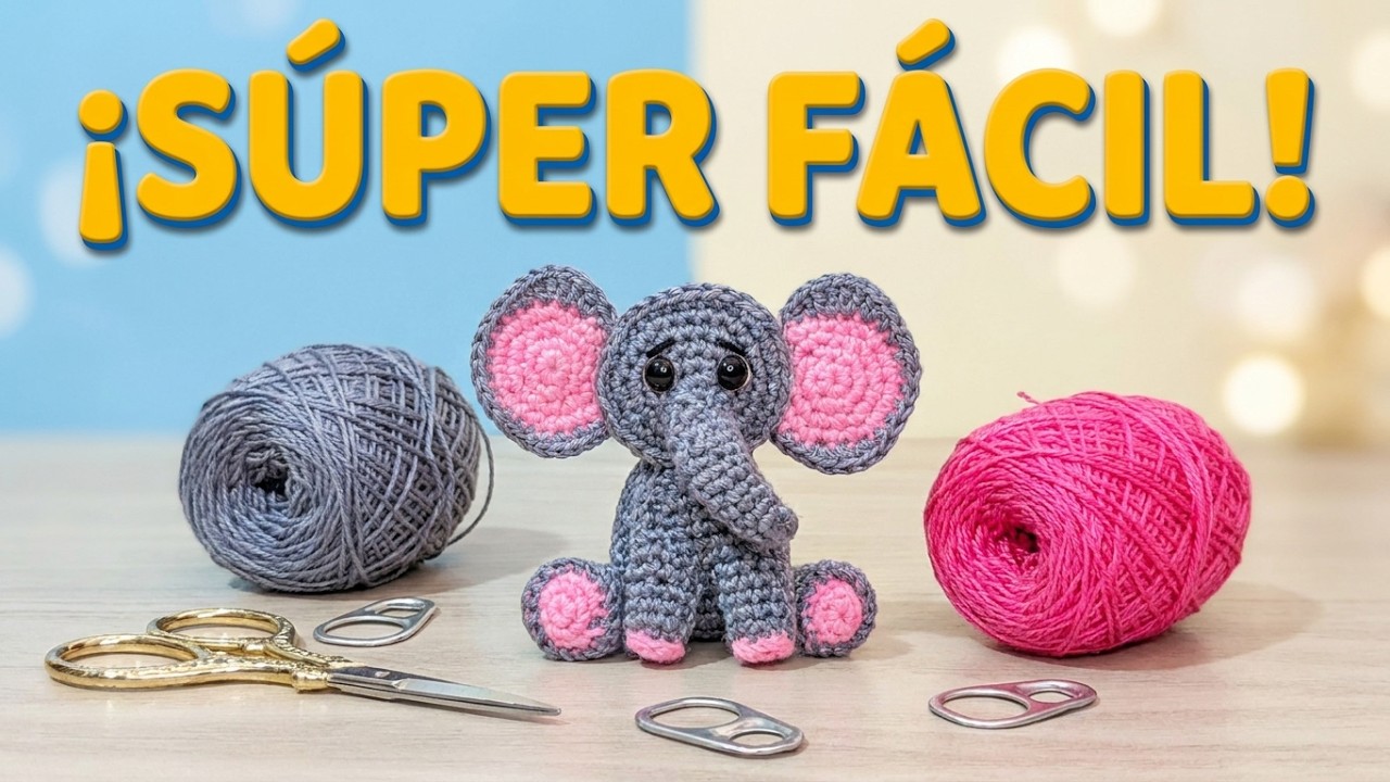 RECICLA TUS ANILLAS DE LATAS Y TEJE CONMIGO ESTE HERMOSO ELEFANTE !