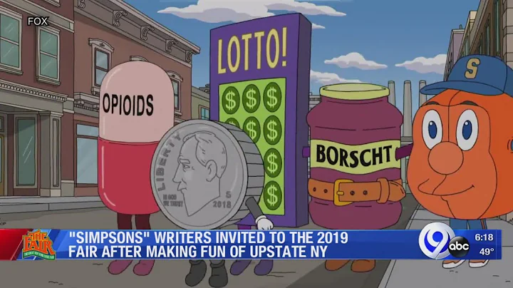 Upstate NY parodied on the Simpsons