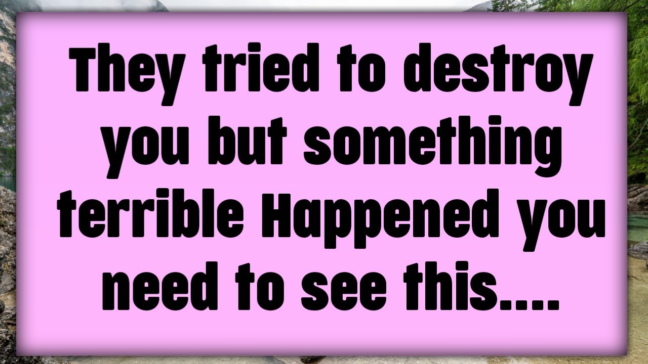 They tried to destroy you but something terrible Happened you need to see this....