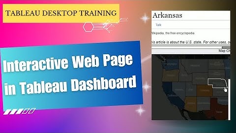 Create Interactive Web Page in Tableau Dashboard #tableautraining