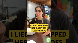 😰 Lucky to be alive! I swapped mashed potatoes for bananas.