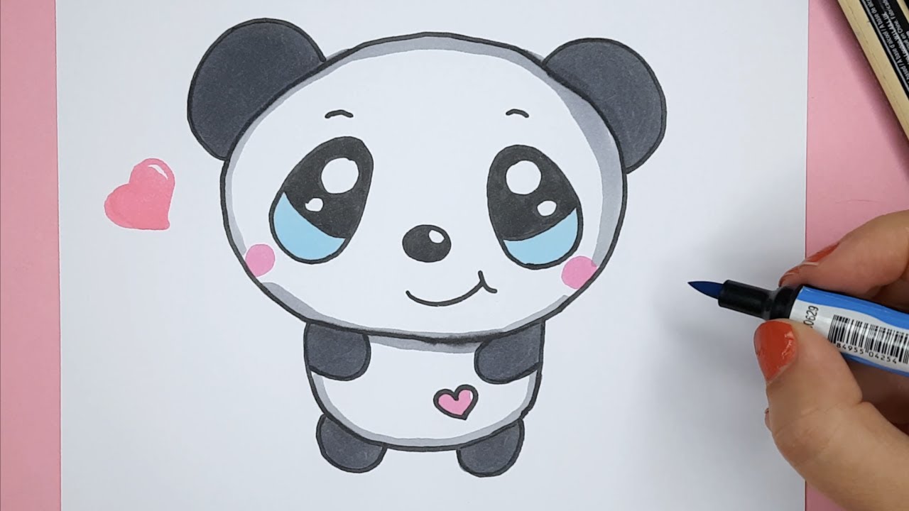 Cute Pandas Drawings Easy