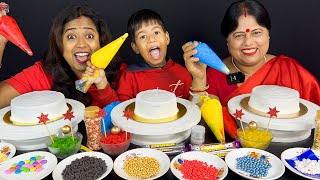 Cake Decorating Challenge🤩❤️ Indian Eating Show screenshot 5