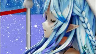 Hololive's Yukihana Lamy Sings Silent Night (Fan Animation (MMD)