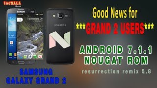 Hi friends...this is vamshi...this video shows lookout screenshots of
android 7.1.1 nougat resurrection remix custom rom on samsung galaxy
grand 2 duos[sm-g7...