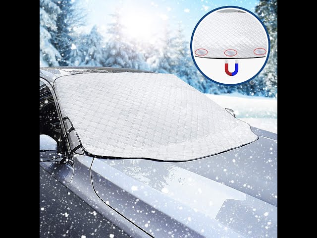 Frontscheibenabdeckung Auto Scheibenabdeckung Faltbar Sonnenschutz Winter  Magnetische Autoabdeckung 