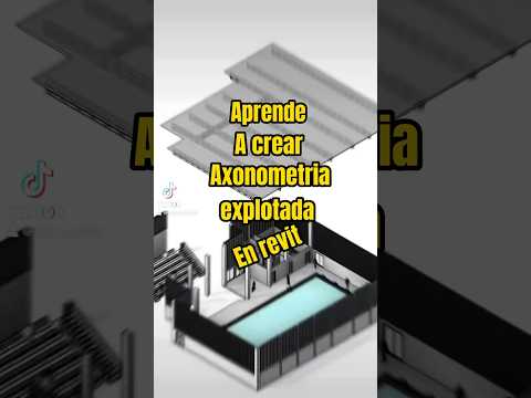 🟠Axonometría explotada en menos de 1 minuto #arquitectura #autodeskrevit #modelado3d #revit