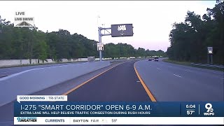 New 'smart corridor' open in westbound shoulder of I-275 throughout stretch in Hamilton County
