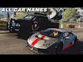 Car Names in Car Parking Multiplayer 2