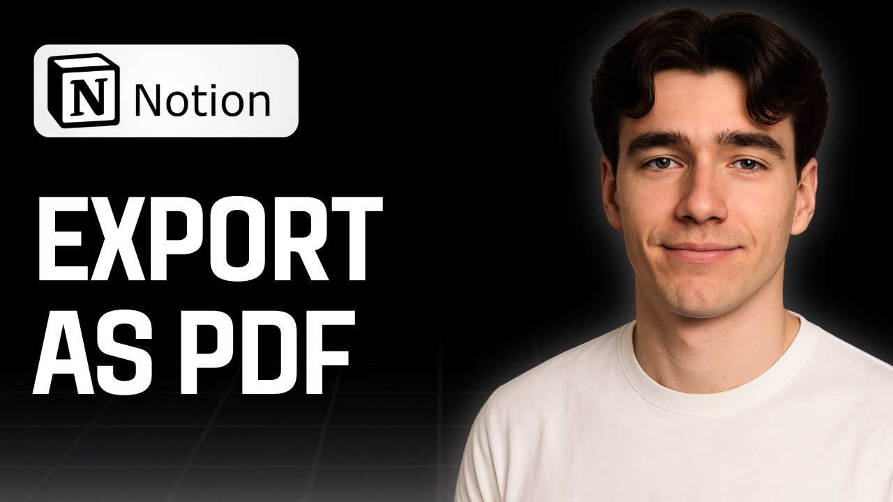 How to Export Notion as a PDF (Tutorial 2025) - YouTube