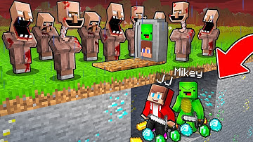 JJ and Mikey FAKED THEIR DEATHS To Escape The SCARY VILLAGERS in Minecraft - Maizen