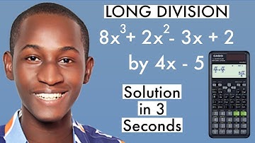SOLVE LONG DIVISION OF POLYNOMIAL FAST USING CASIO FX-991 ES PLUS 2ND EDITION SCIENTIFIC CALCULATOR