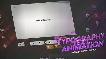[Tutorial] smooth typography text animation on android | Kinemaster text animation | The Habeeb