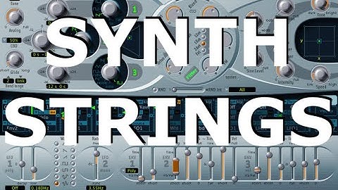 How to make Synth Strings With Logic Pro X ES2 from start to finish