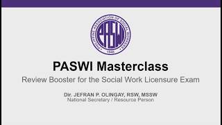 PASWI Masterclass 2026
