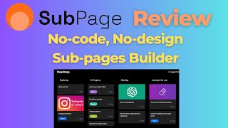 SubPage Review: Create Website Subpages using AI without Coding or Design Experience