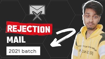 Rejection mail | Elite 2021 | Mechanical engineering | eligibility criteria | audit not clear