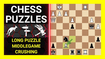 Chess Puzzles to Practice. Themes: Long puzzle, Middlegame, Crushing. Learn Chess