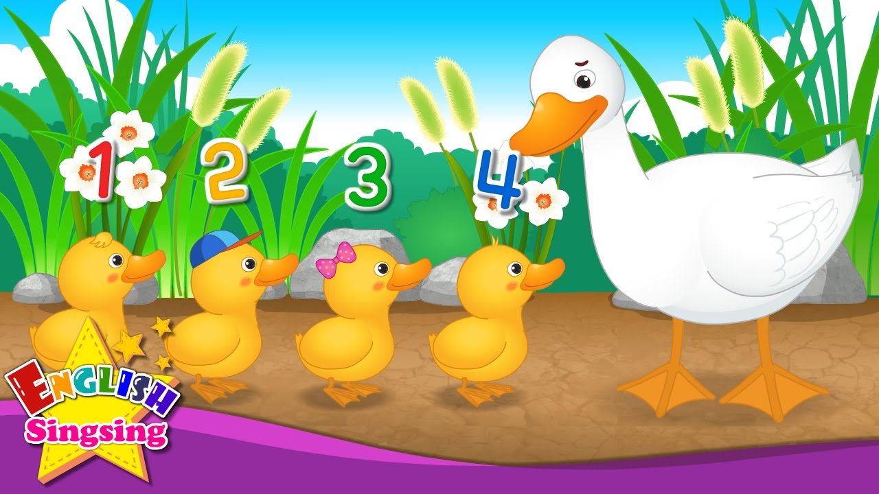 Five Little Ducks Number Song One Two Three Four Five
