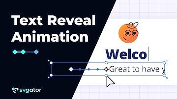 How to Create a Text Reveal Animation | SVGator