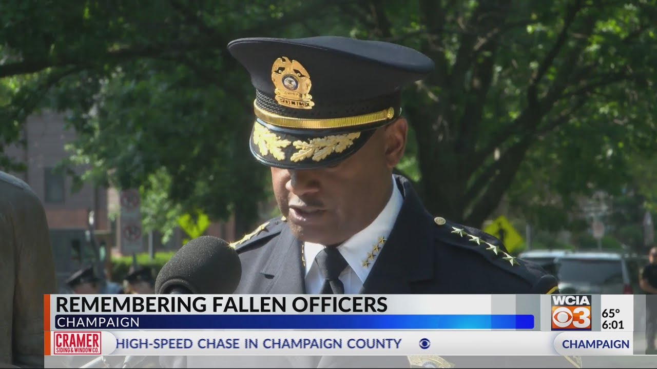Champaign's Police Chief reflects on ceremony for fallen officers YouTube