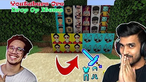 MINECRAFT, BUT ORES DROP SUPER EPIC ITEMS