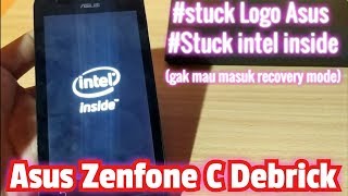 Servis HP Rongsokan Asus Zenfone C mentok logo Asus//Intel inside gak mau masuk recovery mode