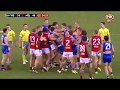 Rd 13: Dogs and Dees clash in fiery first half Rd 13: Dogs and Dees clash in fiery first half