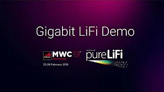 pureLiFi demonstrate Gigabit LiFi at MWC 2019