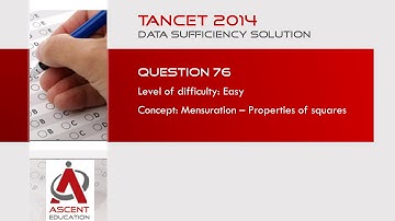 TANCET old paper solution : TANCET 2014 DS Q76 : Mensuration