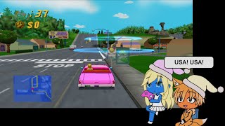 Hard Mode? - Gacha Life X The Simpsons: Road Rage Gameplay