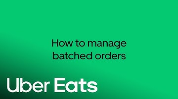How To Manage Batched Orders on Uber Eats Orders | Uber Eats