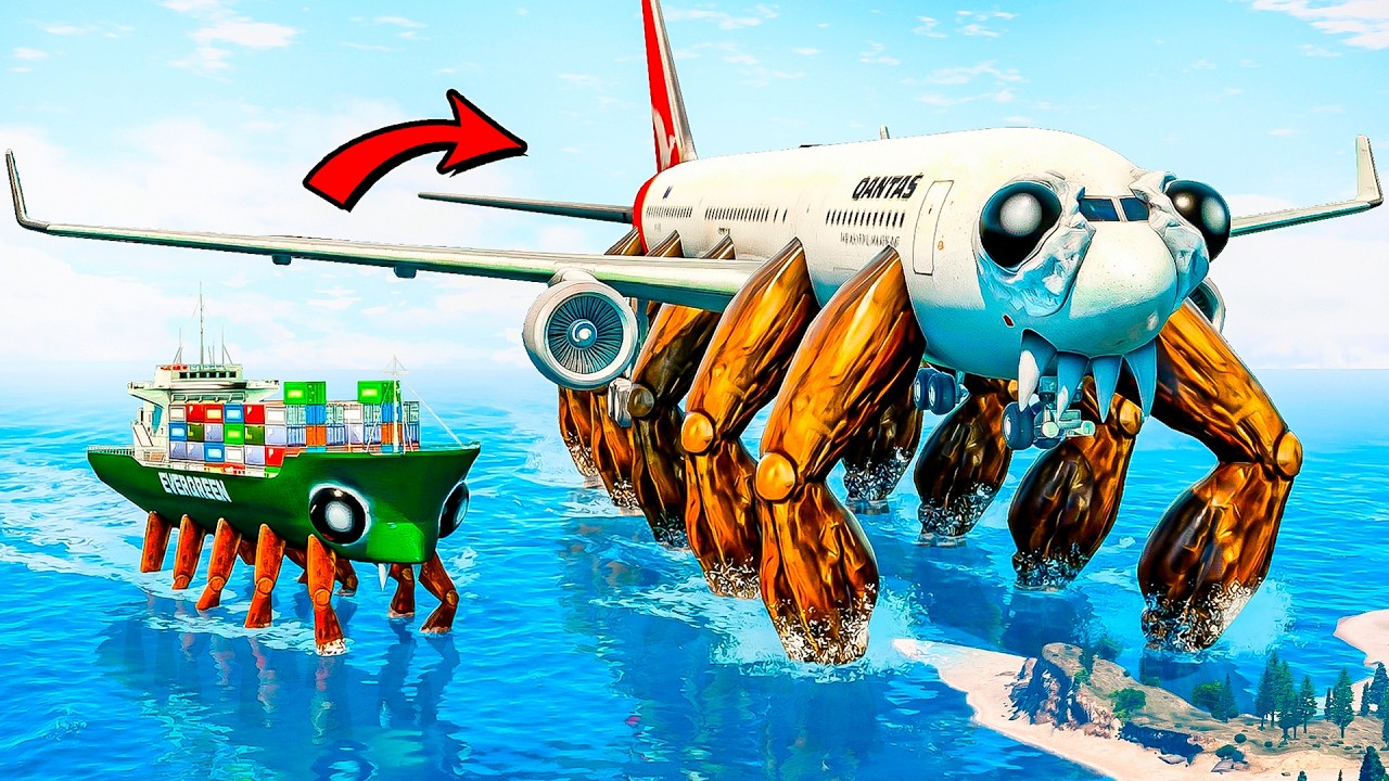 КРАБТАНИК СТАЛ КРАБСАМОЛЕТОМ! ЭВОЛЮЦИЯ КРАБТАНИКА В ГАРРИС МОД! CRABTANIC Garry`s Mod