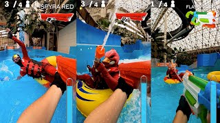 Nerf War | VS Red Evil Duck Boss ( Nerf First Person Shooter / Vertical Video)