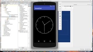 Draw an Analog Clock on Android with the Canvas 2D API screenshot 3