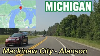 #25 4K. Part 15. Highway drive. Mackinaw City - Alanson. US-31 S, Michigan state. July 2023.